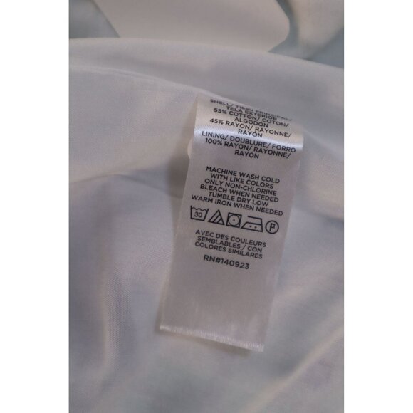 Loft Petite 2P Wrap Skirt Floral Patchwork Mint &‎ Navy Cotton Blend - Picture 6 of 9